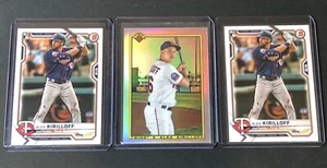 2021 Bowman Alex Kirilloff Rookie Cards + 2019 Bowman 1990 Throwback Refractor - Picture 1 of 5