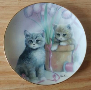 The Danbury Mint Kitten Cousins Collection Playful Companions 1990 - Picture 1 of 3