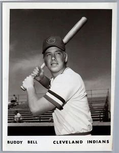 1970s Buddy Bell Cleveland Indians Original Pro Press Photograph 8x6 MLB - Bild 1 von 2