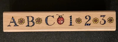 Hero Arts ABC Border Ladybug Rubber Stamp - Image 1 of 4