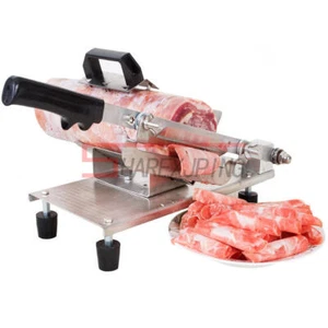 1PCS New Manual Frozen Meat Slicer Kit Beef Slicing Machine Hotpot BBQ Silver - Picture 1 of 10