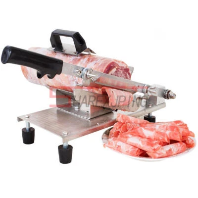 1PCS New Manual Frozen Meat Slicer Kit Beef Slicing Machine Hotpot BBQ Silver - Image 1 of 4