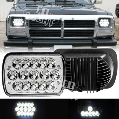 For Dodge B150 B250 B350 1988-1993 H4 7x6" 5x7'' LED Headlight Hi/Lo Beam DOT - Image 1 of 4