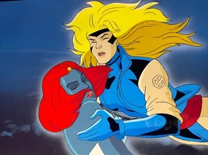 X-Men animation cel Marvel Comics production art Vtg cartoon Rogue Mystique I21 - Picture 1 of 2