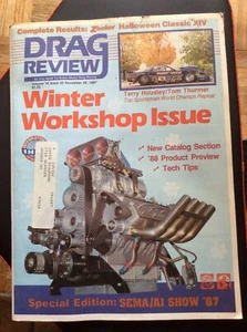 November 1987 Drag Review IHRA Racing News Terry Adams Glidden Linda Vaughn - Picture 1 of 1