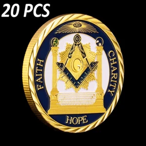 Brother Collection Coin Freemasonry Member Hope Charity Proud Commemorative - Picture 1 of 10