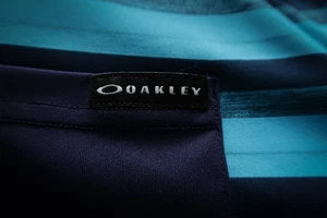Oakley HydroLix Blue Striped Pocket Polo (L) OMG!!! ⛳️ - Picture 1 of 15