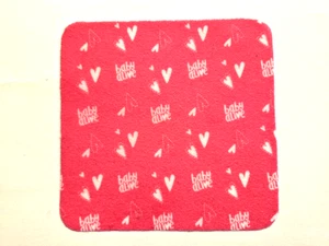 Baby Alive Pink Doll Washcloth Blanket 5 x 5 Toy EUC - Picture 1 of 5