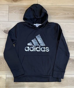 Adidas Hoodie Boys Youth L 14/16 Long Sleeve Big Graphic Logo Pullover #427182 - Picture 1 of 10