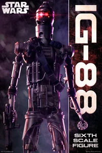 MIB 1/6 IG-88 EXCLUSIVE Sideshow STAR WARS Empire Strikes ESB Bounty Hunter Fett - Picture 1 of 12