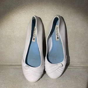 Zapatos de vestir American Eagle para mujer planos talla 8W anchos blancos sin cordones - Imagen 1 de 12