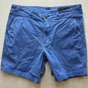 Vineyard Vines Island Shorts Herren Baumwolle Einfarbig Königsblau Sommer Freizeit Größe 35 - Bild 1 von 4