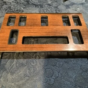 Mercedes W126 Climate Control Zebrano Wood Trim 1286830925 OEM - Picture 1 of 3