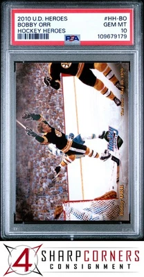 Hockey Heroes 2010 cubierta superior #HH-BO Bobby Orr Hof PSA 10 Foto 1 de 2