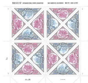 Pacific 97 , SC-3130-31, MNH, 1997. FV $5.12, CV $18.00 (Lot 65) - Picture 1 of 2