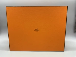 HERMES | AUTHENTIC Designer Empty Signature Orange Gift Box 11.25” x 9” x 3” - Picture 1 of 10