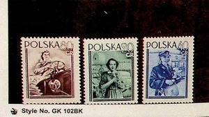 POLAND Sc 614-6 NH ISSUE OF 1954 - WOMEN AT WORK - (CS25) - Picture 1 of 1