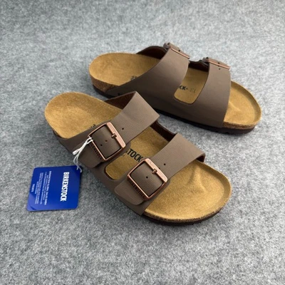 Birkenstock Arizona Mocha Birkibuc Sandalia Mujer Zapatos Nuevos y Caja Foto 1 de 4