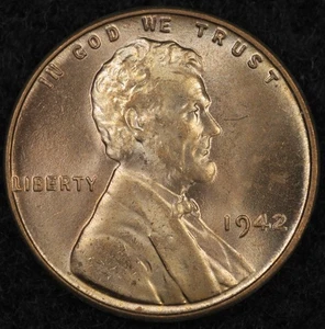 1942 💫Lustrous Choice 🔴RED UNC🔴 Lincoln Cent💫 (25-107) - Picture 1 of 4