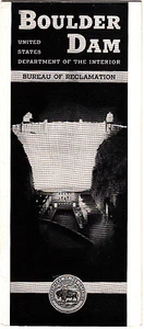Folleto de colección ilustrado Boulder Dam Arizona Nevada - Imagen 1 de 2