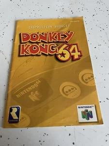 MANUAL ONLY For DONKEY KONG 64 N64 Nintendo 64 authentic - Picture 1 of 2