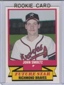 JOHN SMOLTZ ROOKIE CARD 1989 Future Star Baseball RARE RICHMOND BRAVES RC! - Picture 1 of 2