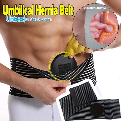 Herren Nabelbruch Hernie Bandage Gurt Stützung Bauch Bruch Leisten Bauchgürtel - Bild 1 von 4