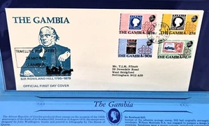 GAMBIA Official First Day Cover 1979 Commemorating Sir Rowland Hill - Picture 1 of 3