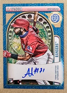 2021 Topps Gypsy Queen Anderson Tejeda Blue Auto ON CARD Rangers GQA-AT 30/99 RC - Picture 1 of 2