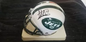MINI CASCO AUTÓGRAFO FIRMADO A MANO AUTÉNTICO GENUINO LEYENDA DE LOS JETS JONATHAN VILMA - Imagen 1 de 4