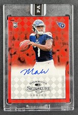Malik Willis 2022 Donruss Signature Series Red Auto /25 Rookie On-Card Sealed RC