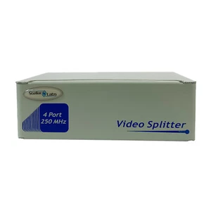 Stellar Labs 4-Way VGA Video Splitter 4-Port Multiple Monitor 250MHz - Picture 1 of 6