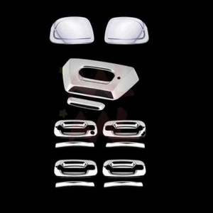 AAL FOR CHEVY AVALANCHE 02-06 CHROME MIRROR CAP + DOOR HANDLE + TAILGATE COVER - Picture 1 of 3