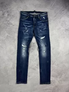 Men's DSQUARED2 Tidy Biker Jeans Distressed Size 42 155/62A - Picture 1 of 23