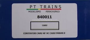PT TRAINS #840011 HO 40 ' HC CONTAINER CARU CONTAINERS Road # CARU 998690 0 - Picture 1 of 9