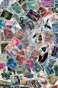 Gran lote de 100 sellos diferentes usados de España - Imagen 1 de 2