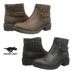 Rocket Dog Tegal gestrickte Damen-Stiefeletten braun, schwarz UVP £ 80 - Bild 1 von 13