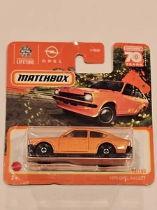Matchbox 1975 Opel Kadett orange NEU 2023 HLC86 73/100 70th Anniversary Mattel - Bild 1 von 5