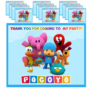 Pocoyo Stickers Party Favors Gift Bag Label for Loots 3.75" x 4.75" Stickers -12 - Picture 1 of 3