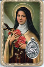 Card Medal Image Pious Laminated Sainte Thérèse Of and Child Jesus 8,5 CM