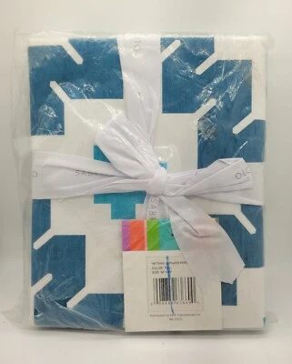 54"X84" Teal Corazón Pattern Panel by Sabrina Soto - Image 1 of 4