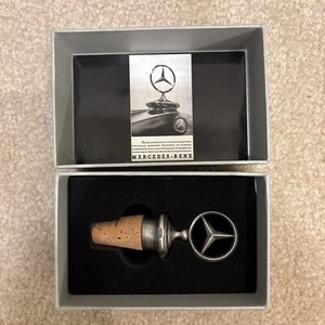 Mercedes Benz Classic Collection Big Logo Hood Star Wine Stopper Gift Box New - Picture 1 of 8