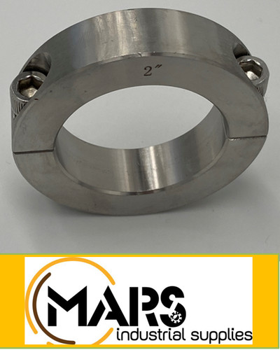2” Inch Double Split Shaft Collar - 304 Stainless Steel | eBay
