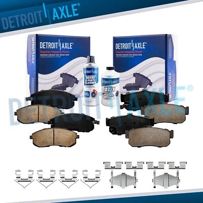 Front Rear Ceramic Brake Pads Kit for Infiniti I30 Altima Maxima - Image 1 of 4