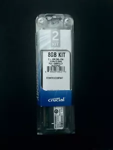 Crucial 2 Channel Kit 8GB Kit 2 - 4GB - PIN 512Mx72 DDR2 - 667 MHz DIMM 240 -PIN - Picture 1 of 3