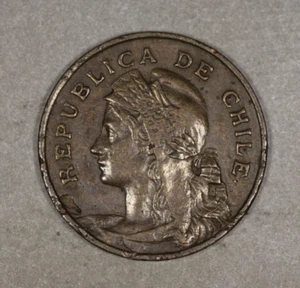 1907 Chile 2 1/2 Centavos - Picture 1 of 2