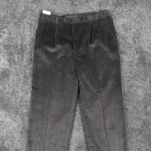 NUEVO Pantalones de Pana St Michael De Colección Para Hombres 36 36x29 Gris Costura Frontal Hechos en el Reino Unido - Imagen 1 de 16