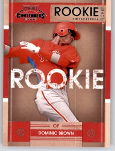 2008 Contenders Rookie Ticket Dominic Brown Rookie RC MLB Insert Phillies #21 - Picture 1 of 2