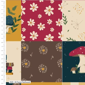 Forest Journal - Kimberley Hind 100% Bio Baumwolle Druck 110 cm breit Bastelstoff - Bild 1 von 4