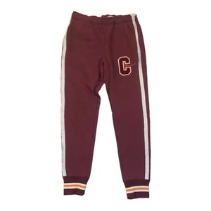 Champion Men 100% AUTHENTIC sweat pants size Medium Burgundy Logo - Picture 1 of 6